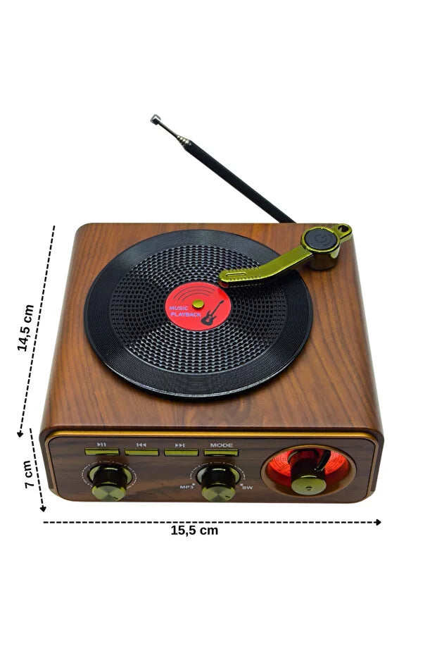 PureGifty Retro Pikap Tasarımlı Kablosuz Bluetooth Hoparlör