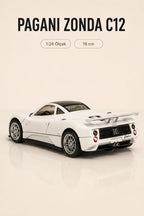 Pagani Zonda C12 Beyaz 1:24 Ölçek 16 cm Koleksiyonluk Model Araba