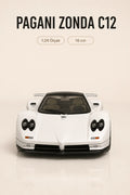 Pagani Zonda C12 Beyaz 1:24 Ölçek 16 cm Koleksiyonluk Model Araba