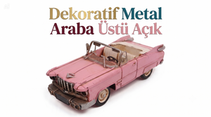 Dekoratif Metal Araba Üstü Açık