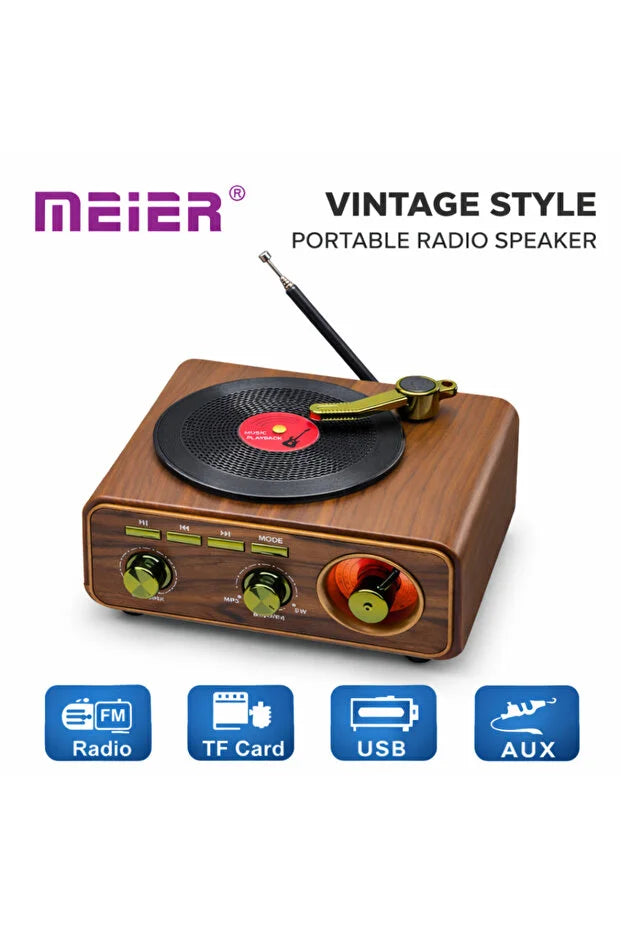PureGifty Retro Pikap Tasarımlı Kablosuz Bluetooth Hoparlör