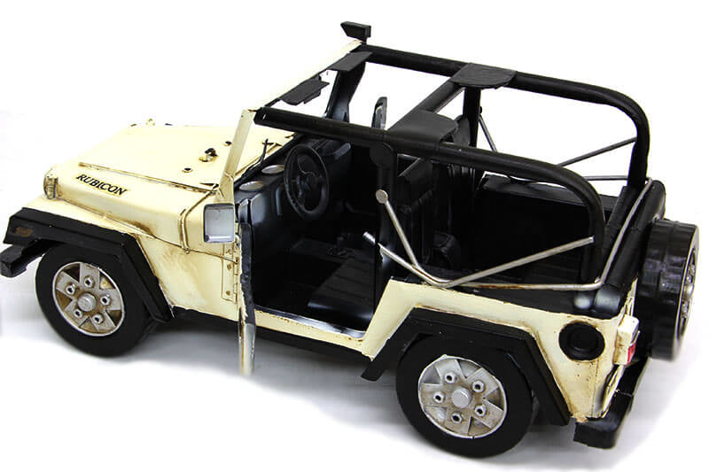 Dekoratif Metal Jeep