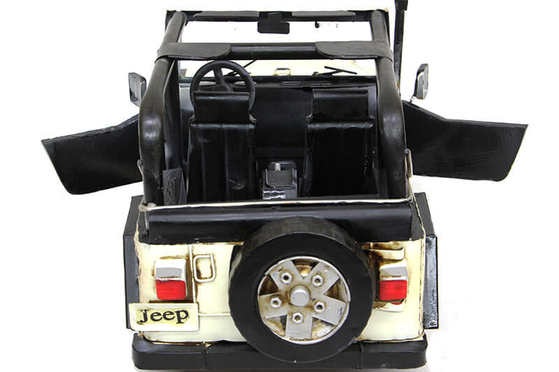 Dekoratif Metal Jeep