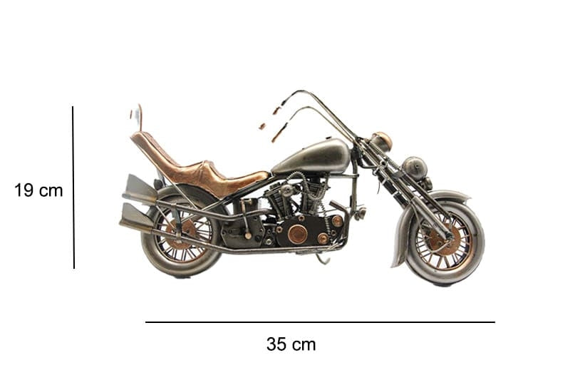 Dekoratif Metal Motosiklet – Chopper Tasarım