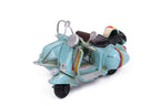 Dekoratif Metal Scooter Büyük Sepetli