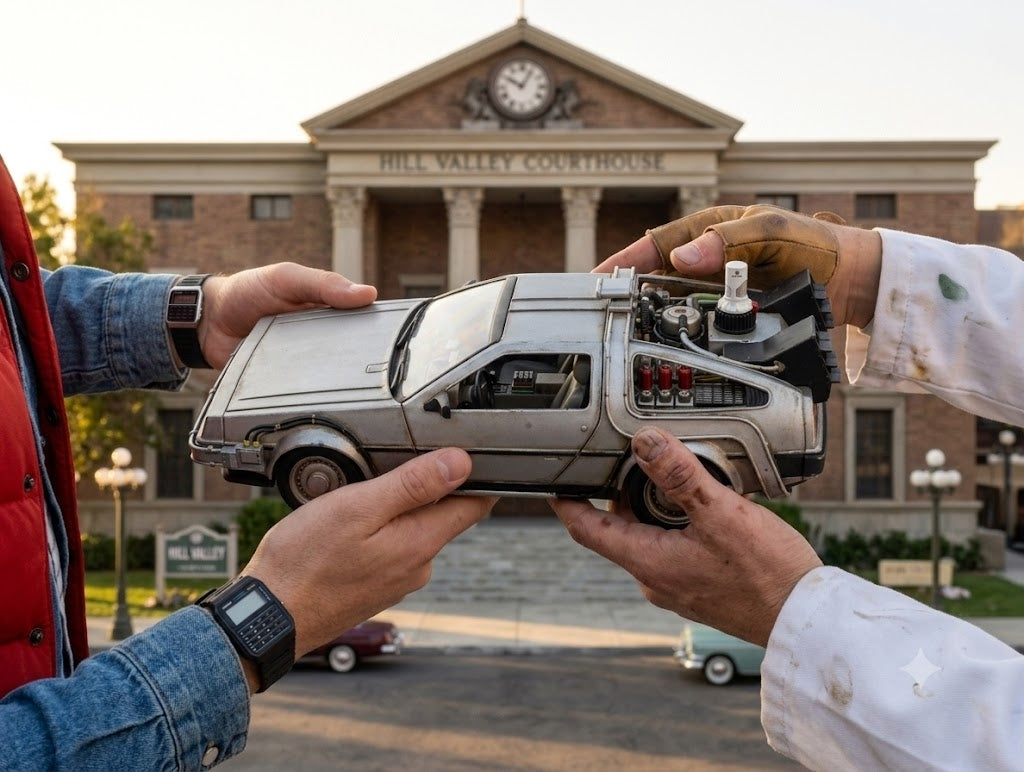 DeLorean Dmc-12 Metal Araba